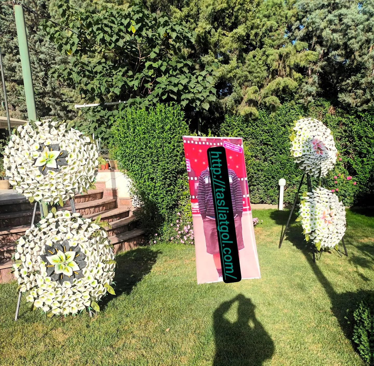 تاج گل مصنوعی خیریه ارزان در قزوین